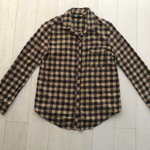 URBAN OUTFITTERS BDG YELLOW BLUE PLAID M MEDIUM